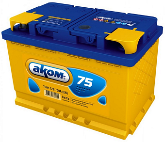 AKOM 75 А/ч прямая L+ EN700A Акция