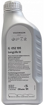 Масло VAG Longlife ||| 5W30 син 1л G052195F2