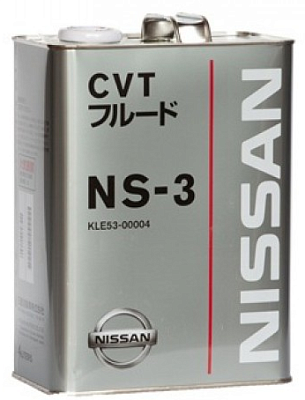 Масло трансмиссионное Nissan CVT NS-3 4л KLE5300004