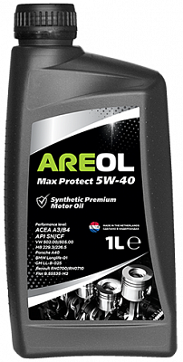 Масло Areol max protect 5W40 син. 1л 5W40AR011