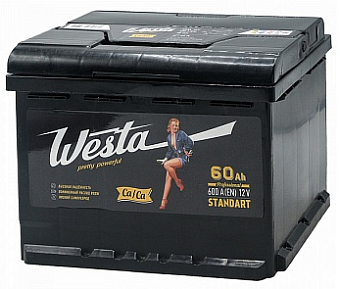 Westa Black 60 А/ч прямая EN600A